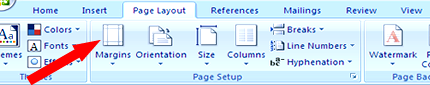 Step 2 With Arrow Pointing to Margins